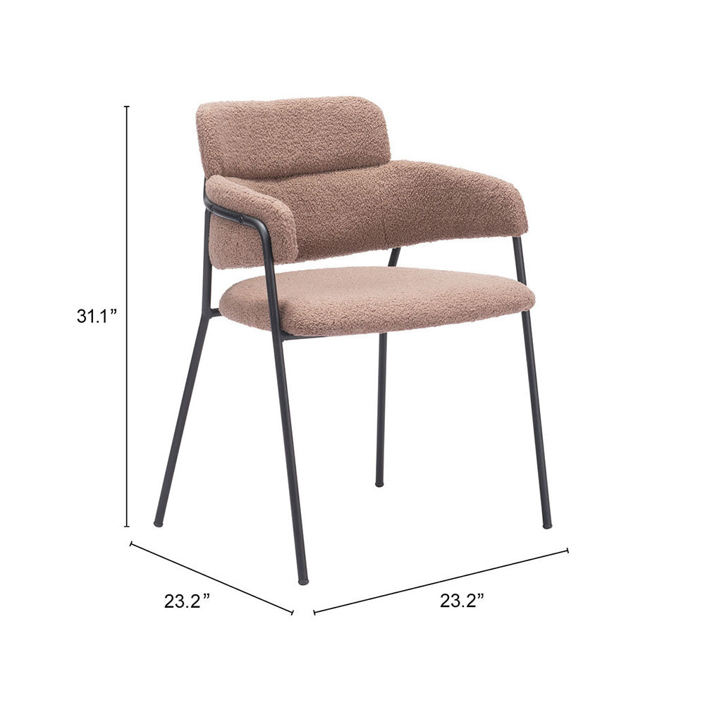 MARCEL DINING CHAIR BROWN