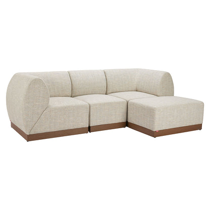 CHRISTY ARMLESS CHAIR BEIGE