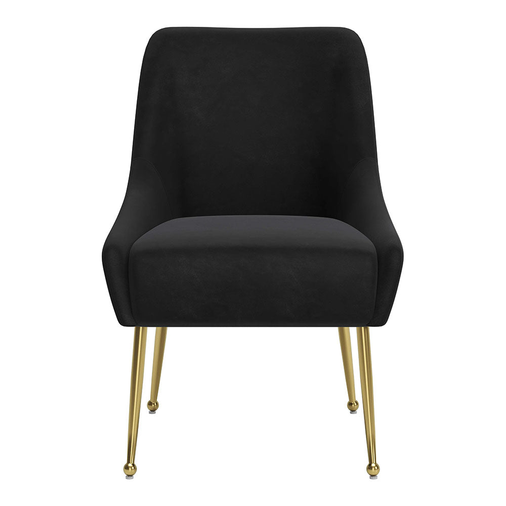 MAXINE DINING CHAIR BLACK & GOLD