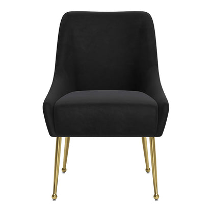 MAXINE DINING CHAIR BLACK & GOLD