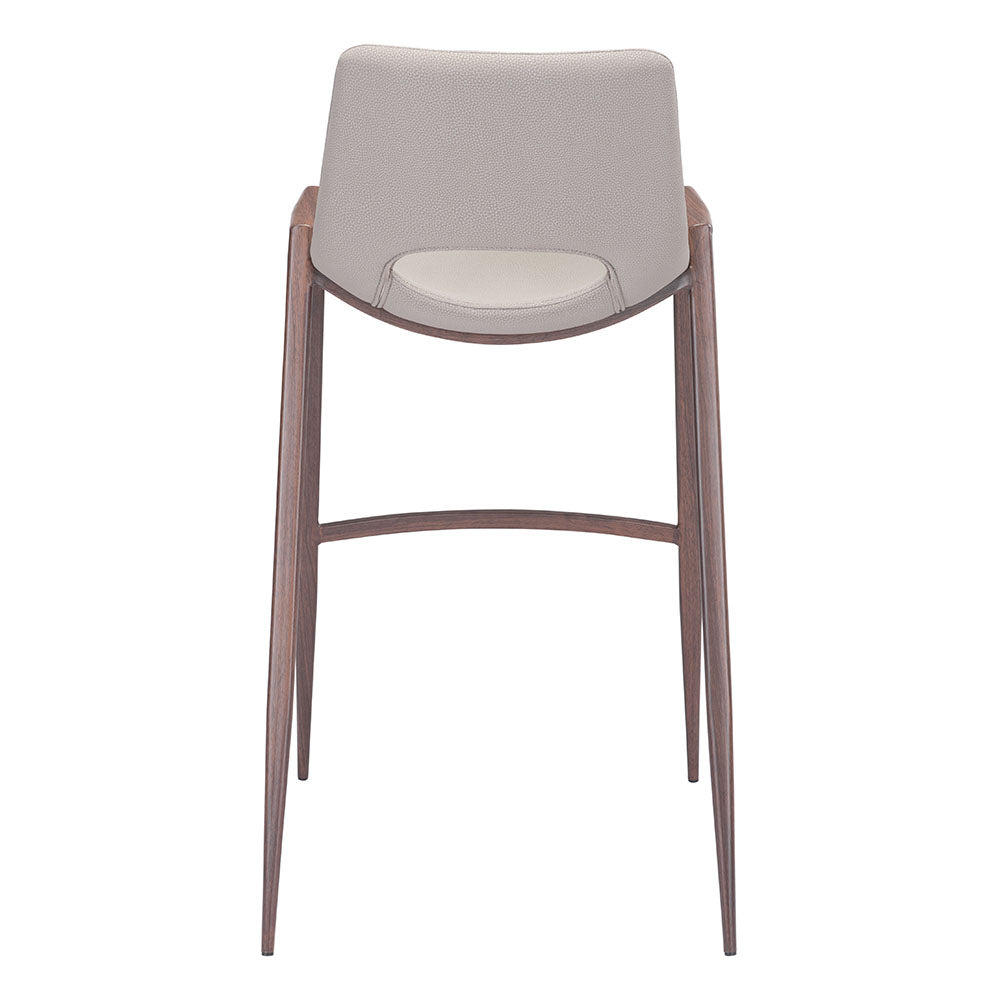 DESI BARSTOOL BEIGE & WALNUT