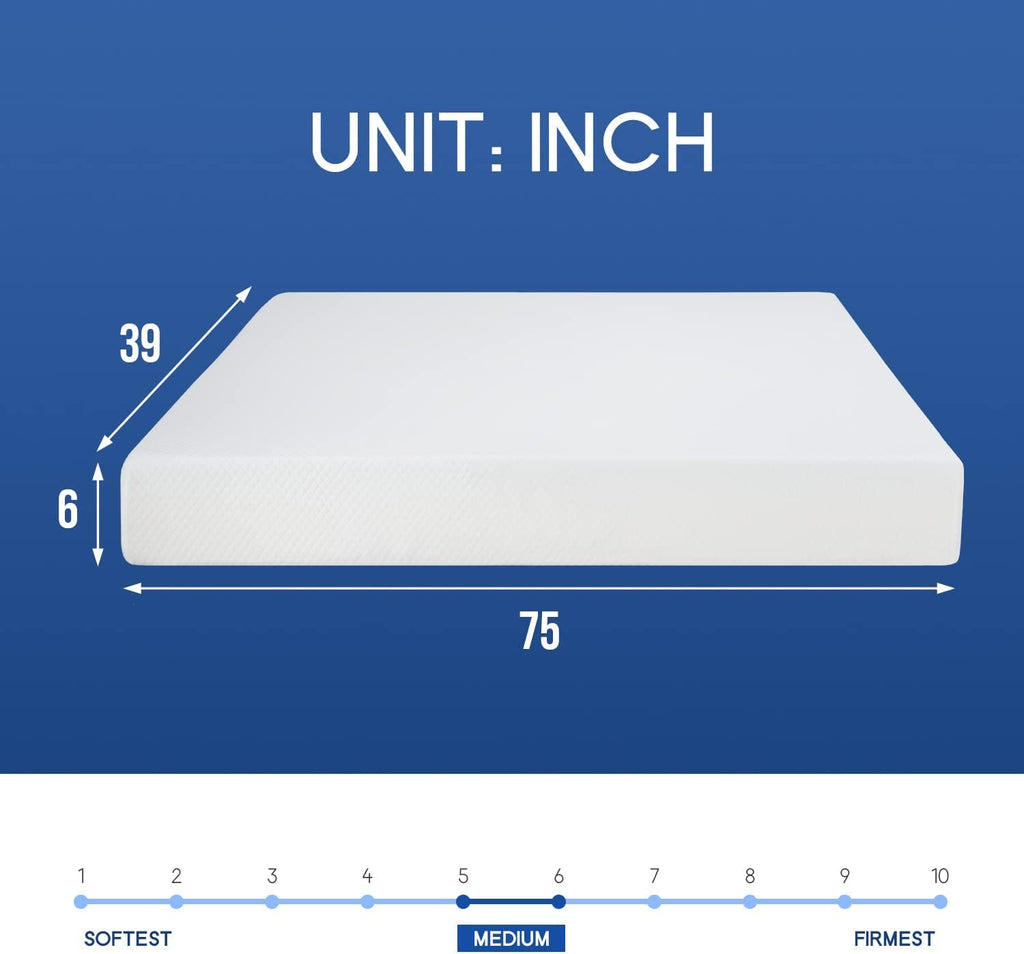 The Oaklyn Arctic-Float | 6" Cooling Gel Memory Foam Mattress