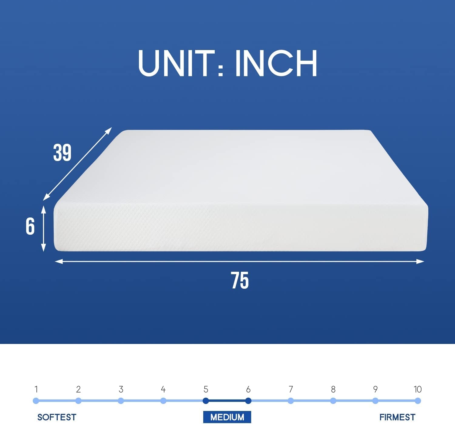 The Oaklyn Arctic-Float | 6" Cooling Gel Memory Foam Mattress