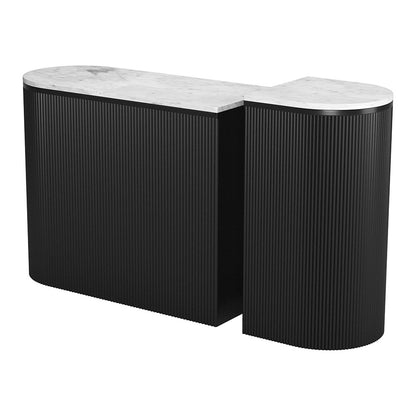 ORMARA CONSOLE TABLE SET WHITE & BLACK