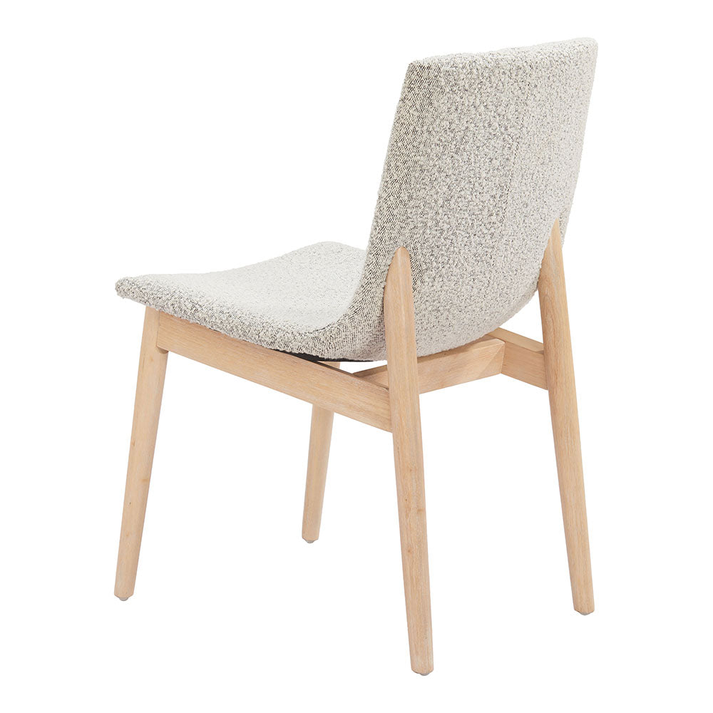 RAHA DINING CHAIR GRAY & WHITEWASHED