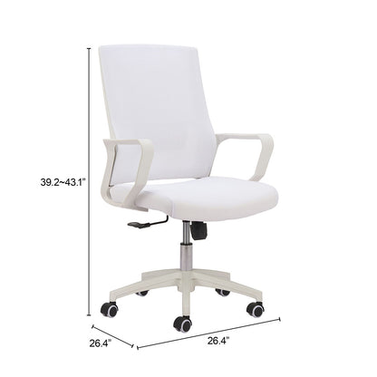JETT LOW BACK OFFICE CHAIR WHITE