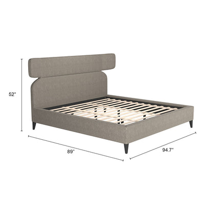 DUSA KING BED OLIVE BROWN