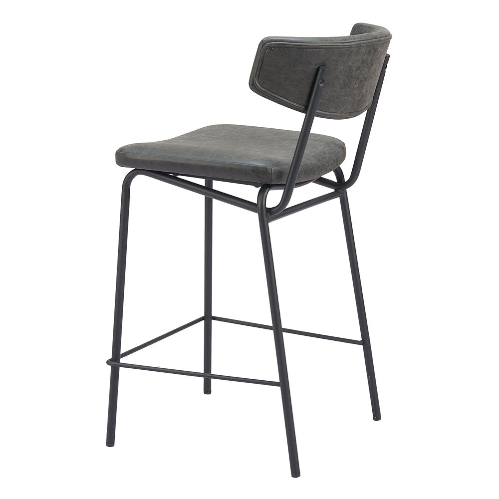 CHARON COUNTER STOOL VINTAGE BLACK