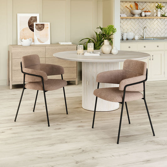 MARCEL DINING CHAIR BROWN
