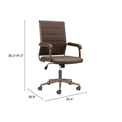 AUCTION OFFICE CHAIR ESPRESSO