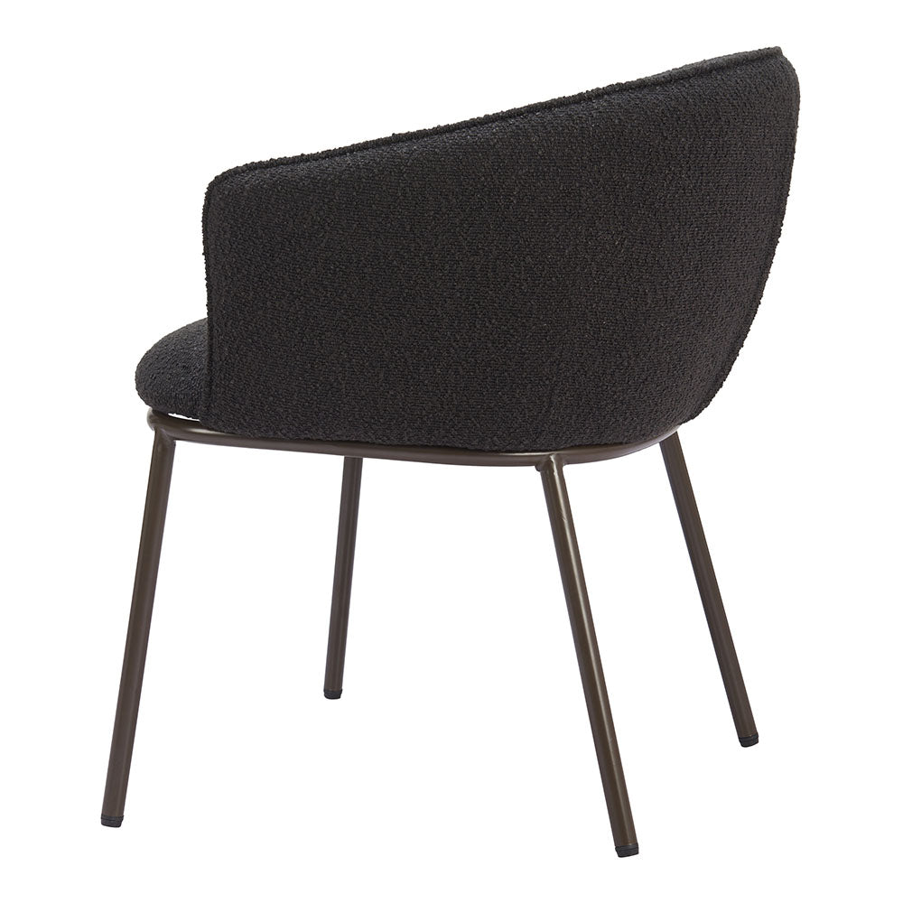 ESSEN DINING CHAIR BLACK & BRONZE