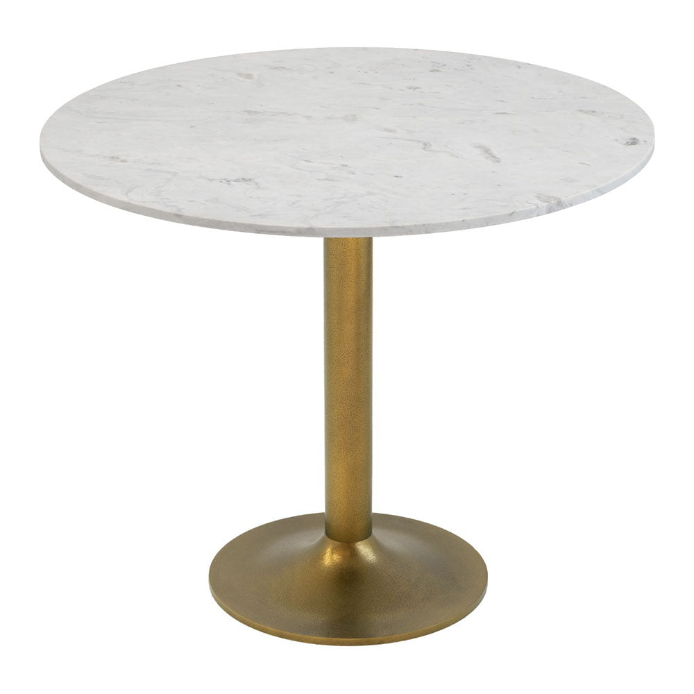 FULLERTON DINING TABLE WHITE & GOLD