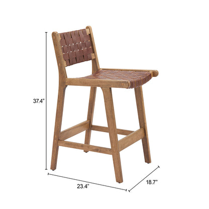 BANDONI COUNTER STOOL BROWN