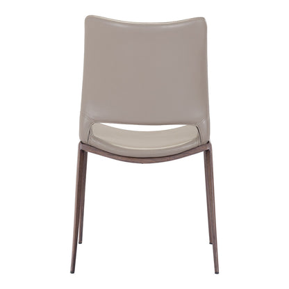 ACE DINING CHAIR BROWN & WALNUT