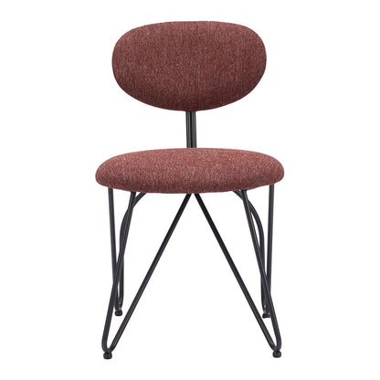 NOVI DINING CHAIR MAROON BROWN