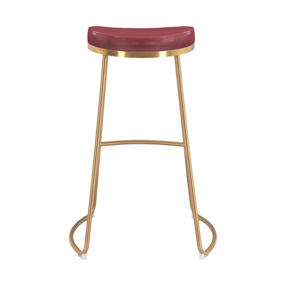 BREE BARSTOOL BURGUNDY & GOLD