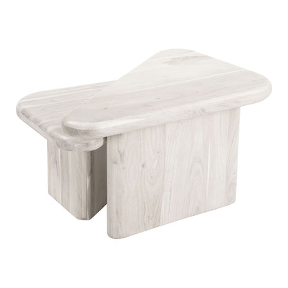 NAVIDIC COFFEE TABLE SET WHITEWASHED