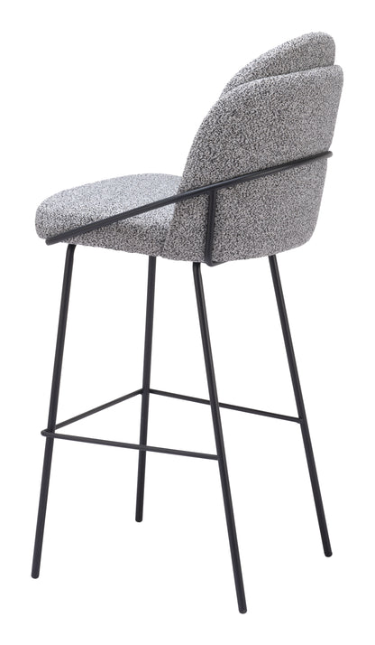 JAMBI BARSTOOL BLACK & WHITE