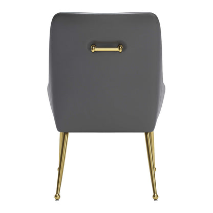 MAXINE DINING CHAIR GRAY & GOLD