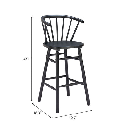STENGER BARSTOOL BLACK