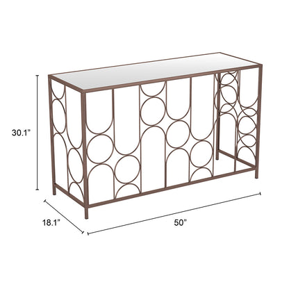 CONVALE CONSOLE TABLE BRONZE