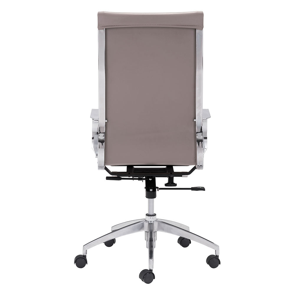 GLIDER HIGH BACK OFFICE CHAIR TAUPE
