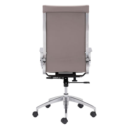 GLIDER HIGH BACK OFFICE CHAIR TAUPE