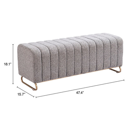 PENDER BENCH STONE GRAY