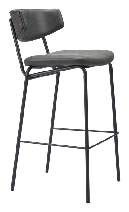 CHARON BARSTOOL VINTAGE BLACK