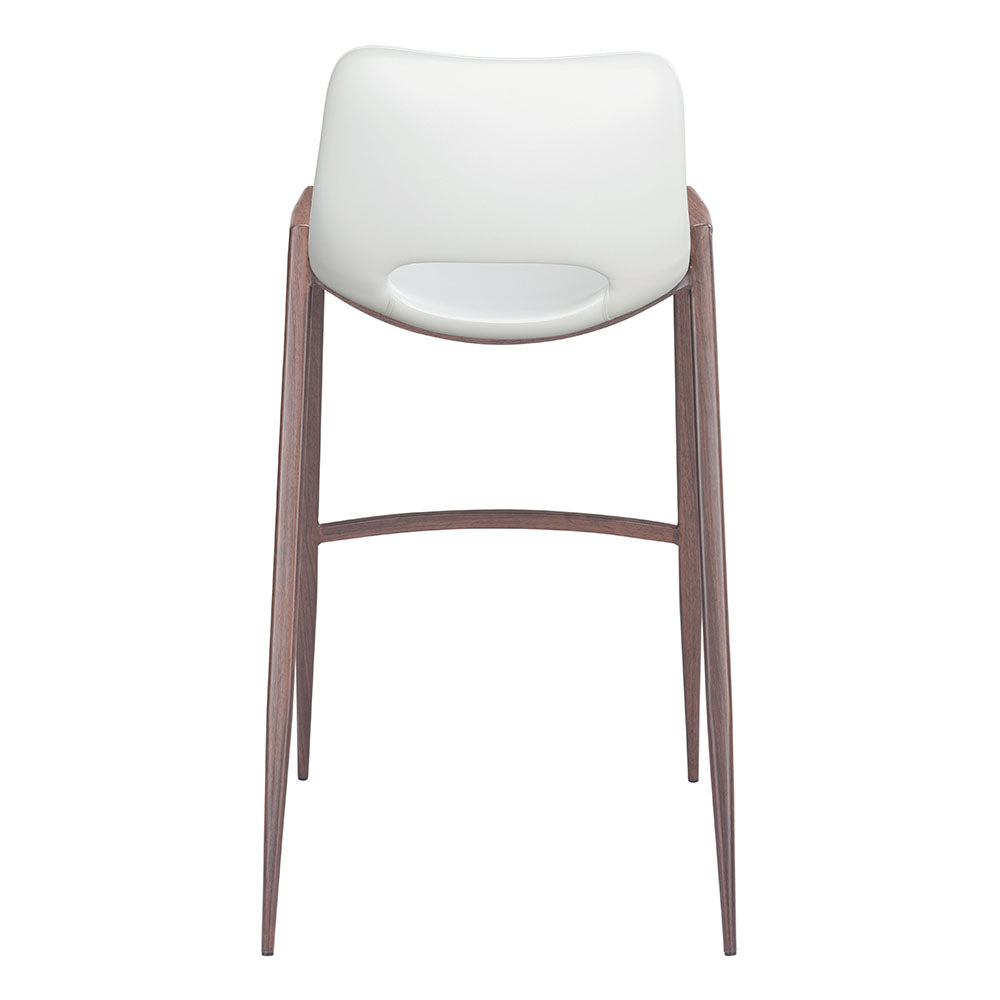 DESI BARSTOOL WHITE & WALNUT