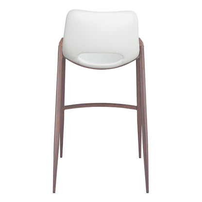 DESI BARSTOOL WHITE & WALNUT