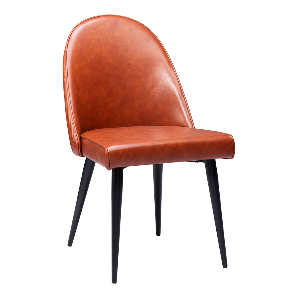 SILLOTH ARMLESS DINING CHAIR BROWN
