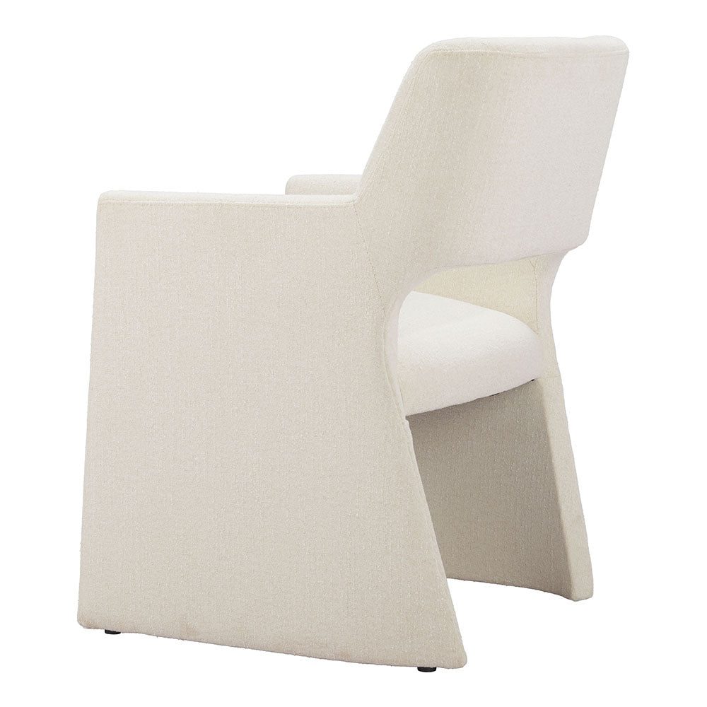 MINET DINING CHAIR LINEN WHITE