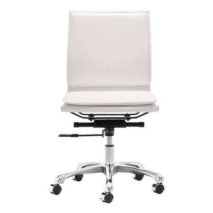 LIDER PLUS ARMLESS OFFICE CHAIR WHITE