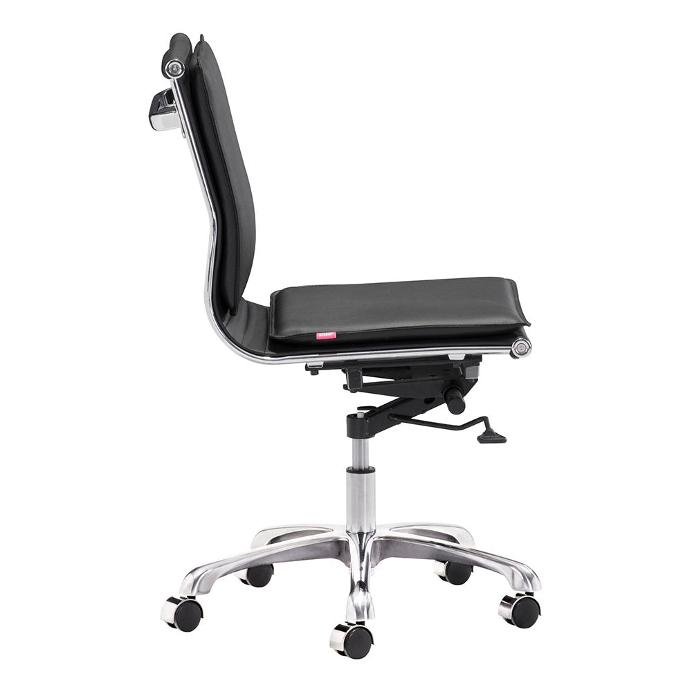 LIDER PLUS ARMLESS OFFICE CHAIR BLACK