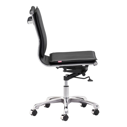 LIDER PLUS ARMLESS OFFICE CHAIR BLACK