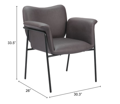 HERITAGE ACCENT CHAIR BROWN