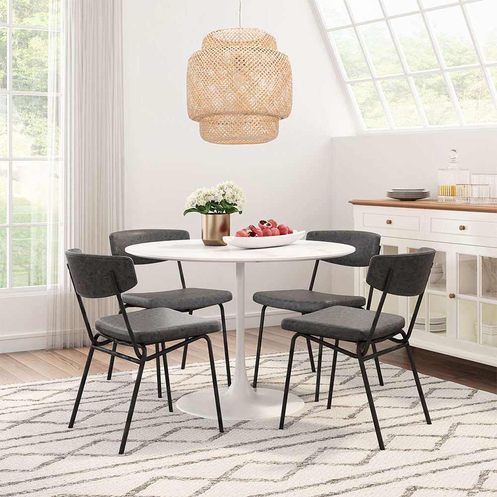 CHARON DINING CHAIR VINTAGE BLACK