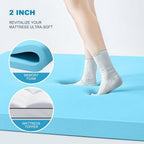 Oaklyn Luxe 4" Dual-Layer Mattress Topper | Cooling Gel & Pillow Top
