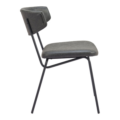 CHARON DINING CHAIR VINTAGE BLACK