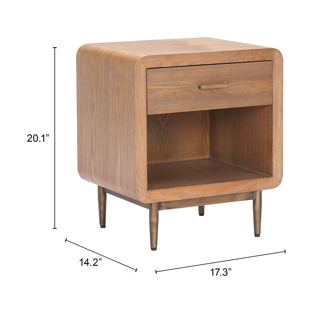 VIDAZ SIDE TABLE BROWN
