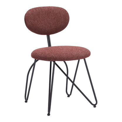NOVI DINING CHAIR MAROON BROWN