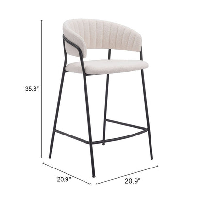JOSEPHINE COUNTER STOOL CREAM