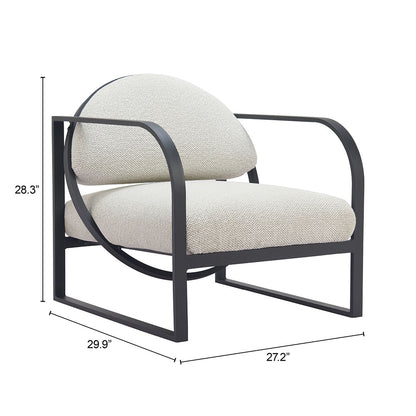 Flakt Accent Chair Ivory