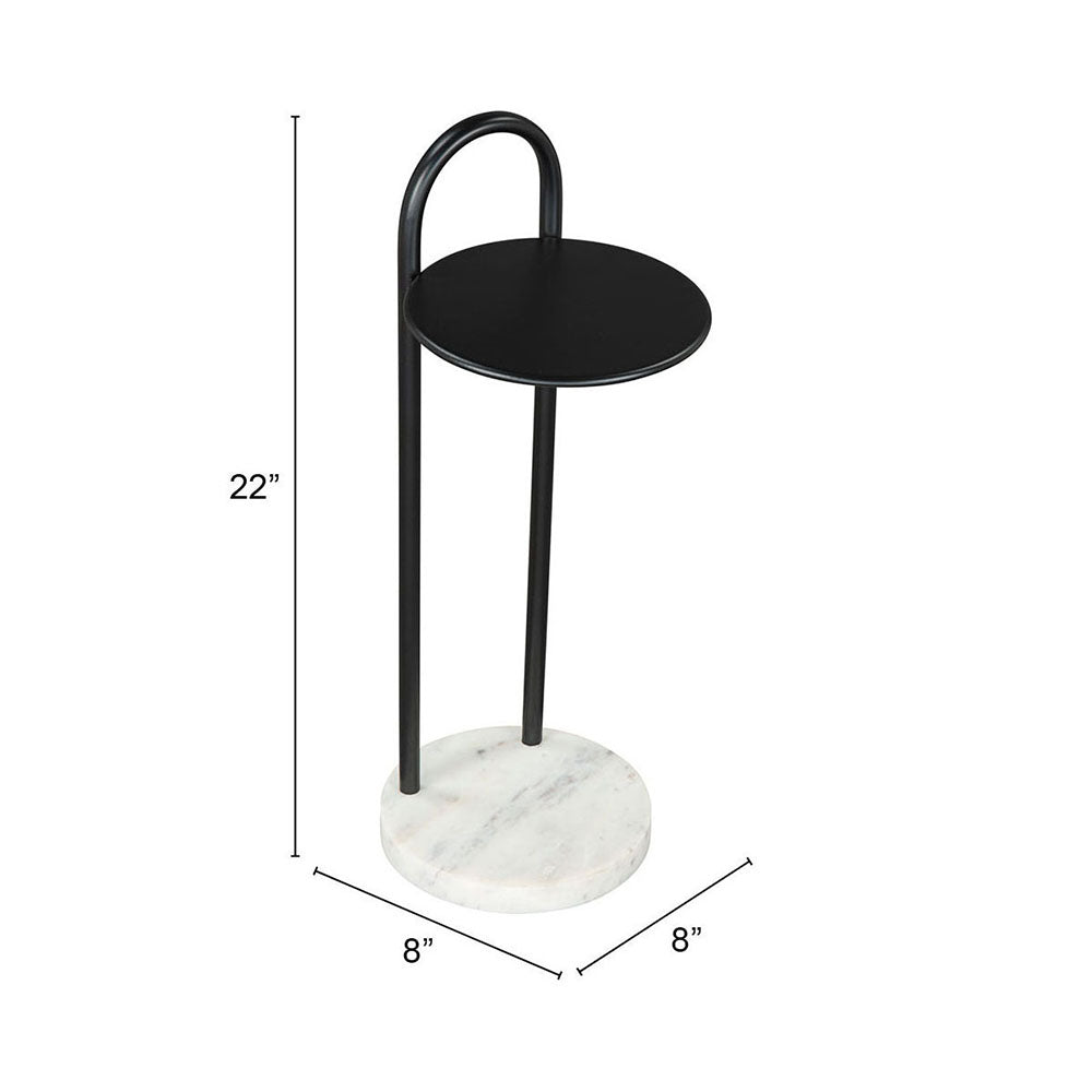 CHRISTIAN SIDE TABLE BLACK & WHITE