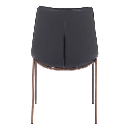 MAGNUS DINING CHAIR BLACK & WALNUT