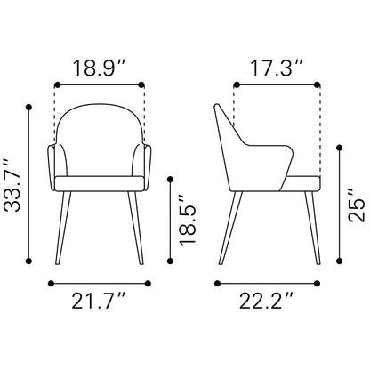 SILLOTH DINING CHAIR BROWN