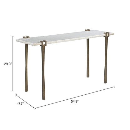 RENCH CONSOLE TABLE WHITE