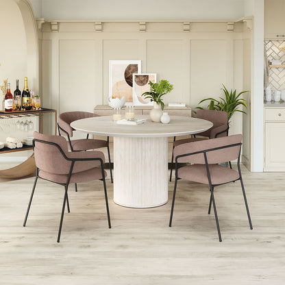 JOSEPHINE DINING CHAIR BROWN