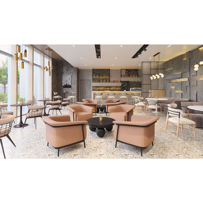 Equinox Dining Chair Oyster Gray & Natural